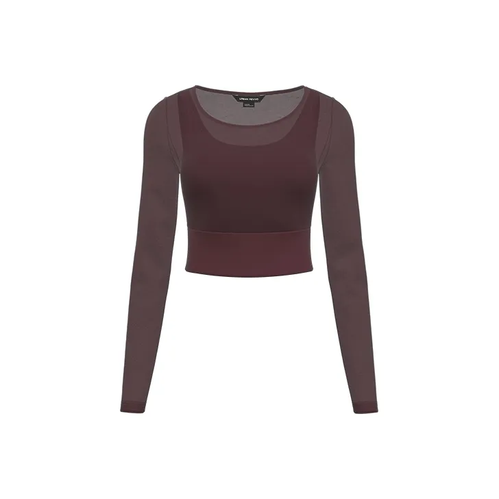 URBAN REVIVO Спортивная одежда Женская Темно-красный Коричневый