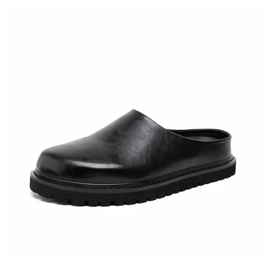 SOBB Резиновая подошва устойчивая к истиранию домашние тапочки мужские черные