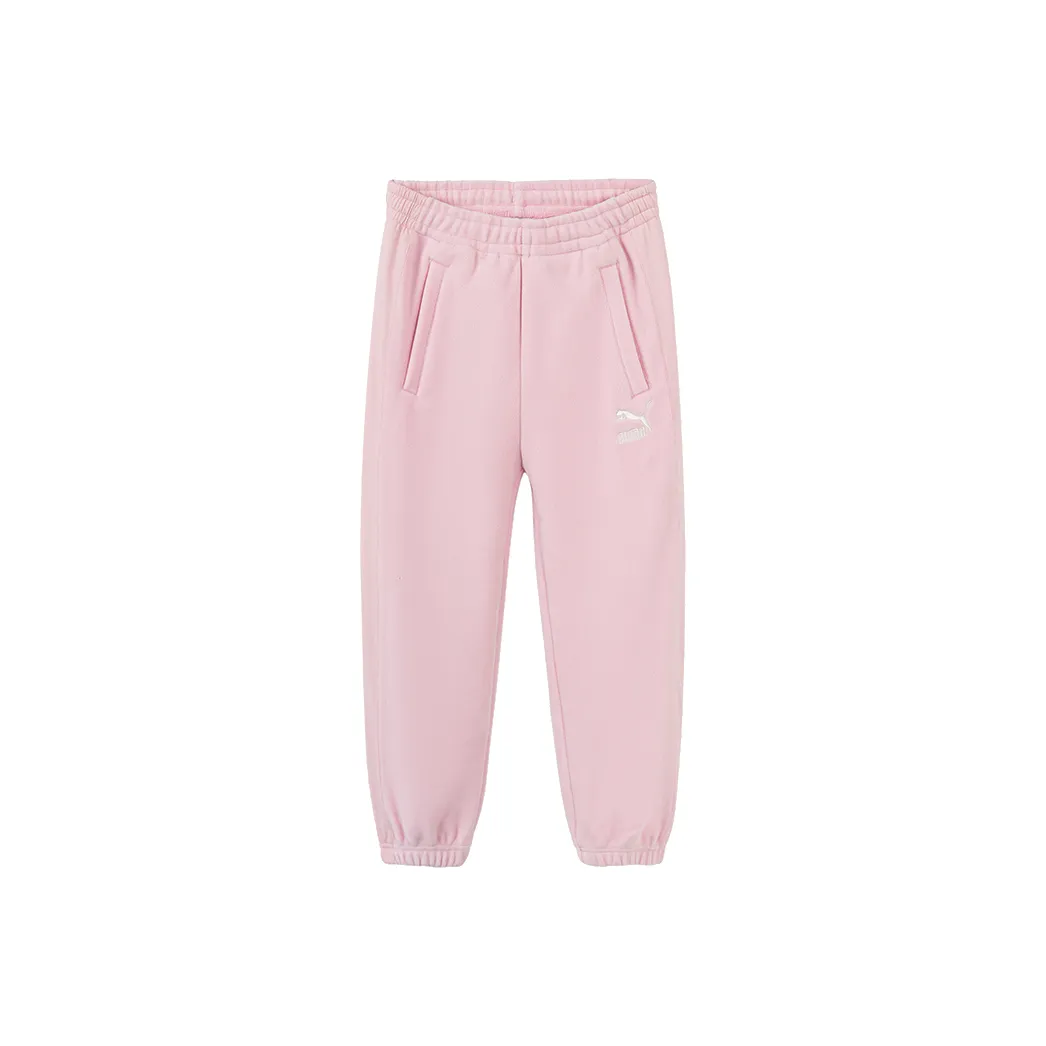 Детские PUMA Вязаные Спортивные Штаны Sportstyle Collection Pants Dream Розовый