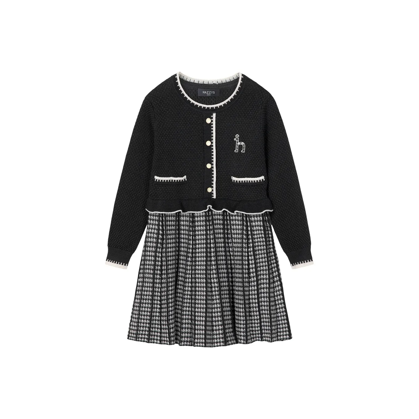 HAZZYS Платье Ромб Черный Дети Возраст 3-7 Лет