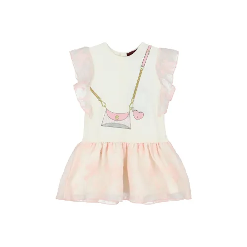 Aigner Kids Сливочные Детские Платья