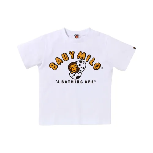 BABY MILO STORE BY A BATHING APE Белая Детская Рубашка T