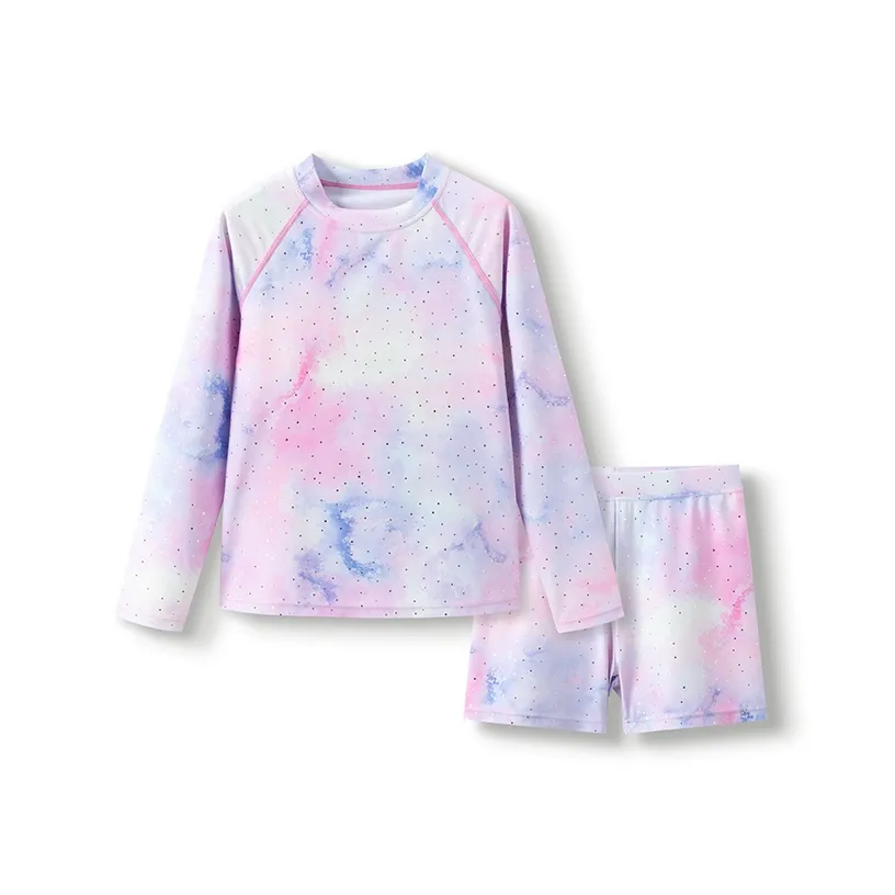 BALABALA Детский купальник красный фиолетовый тон подростки