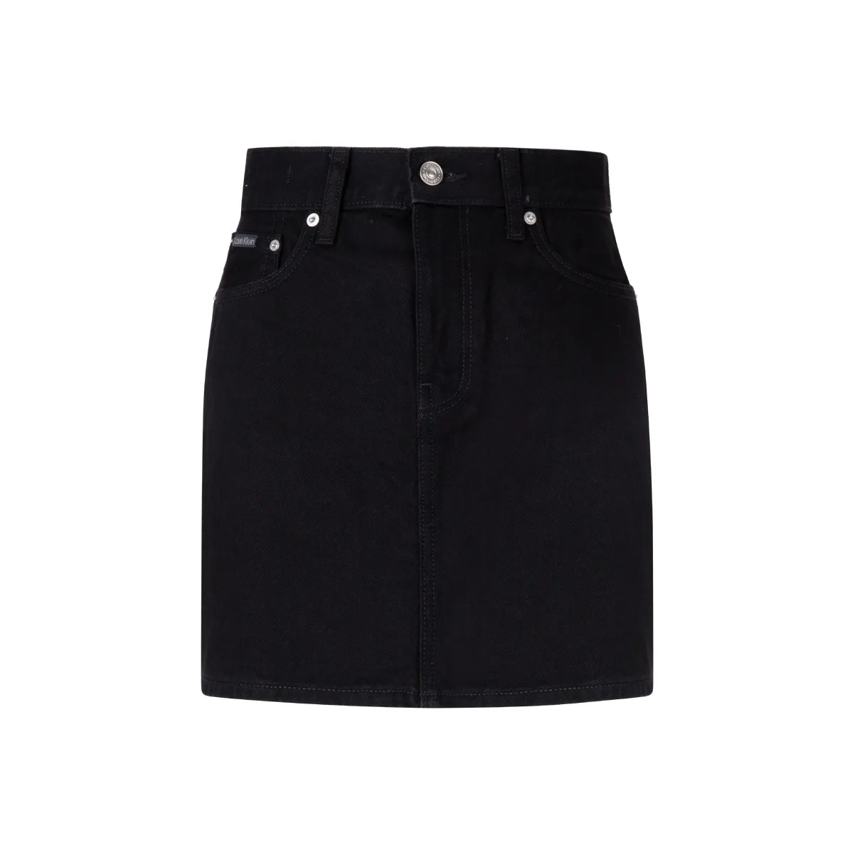 Calvin Klein Джинсовые короткие юбки Женские Деним Черный