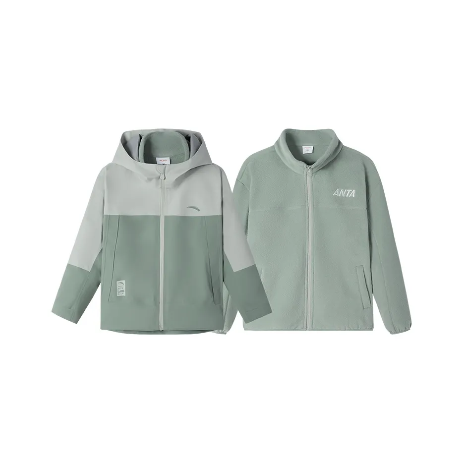 Antakids Ветровка Светло-голубой Серый Бобовый Серо-зеленый Подростки