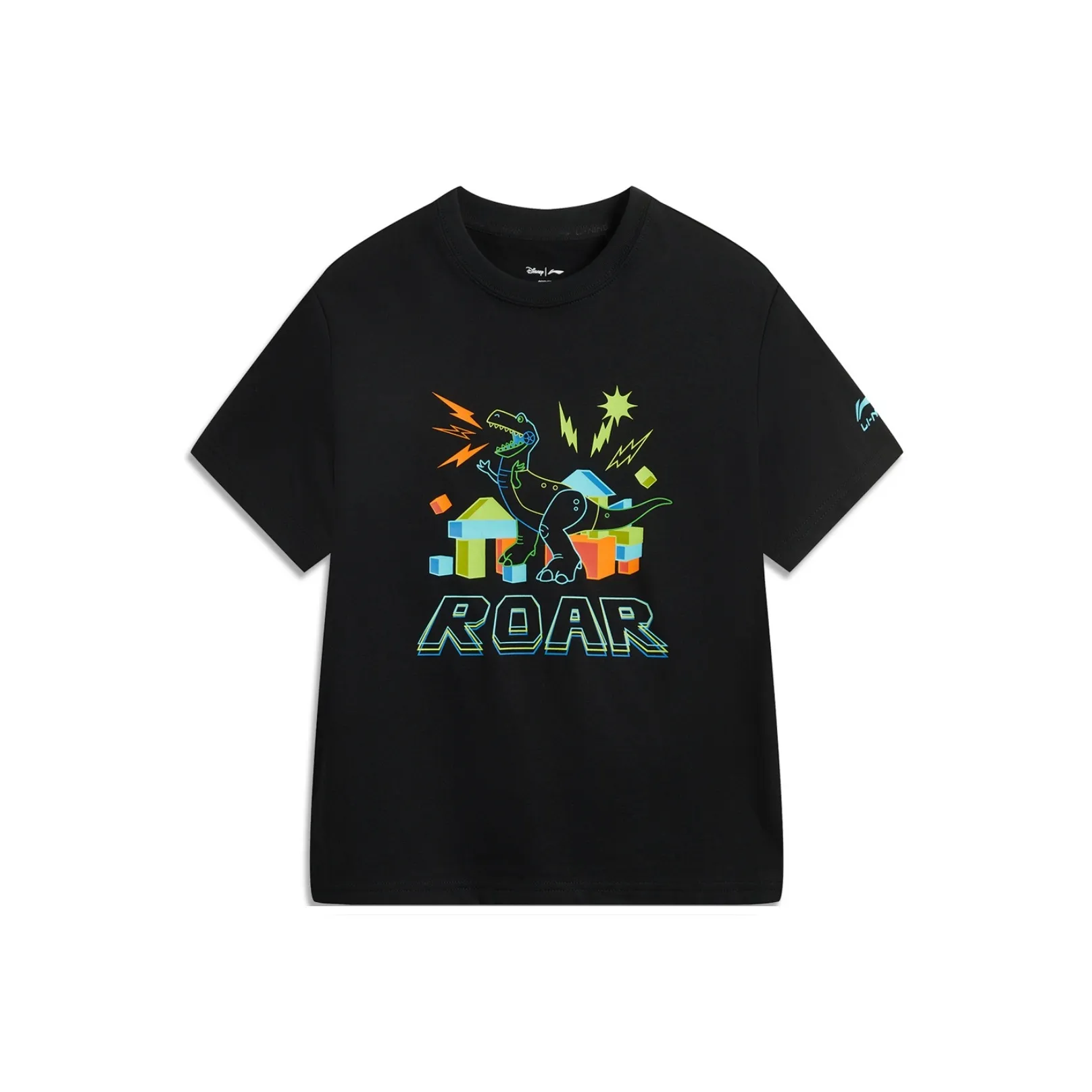 LINING YOUNG x DISHINIWANJUZONGDONGYUAN LIANMINGKUAN Sports Life Collection T-Shirt SS25 Черный Детский