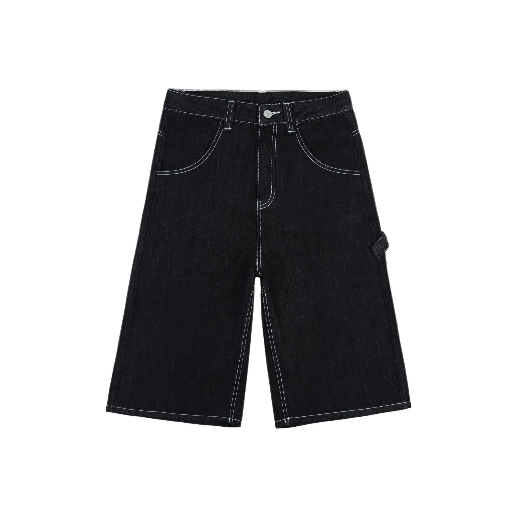Rose Denim Shorts Women's Black Gold