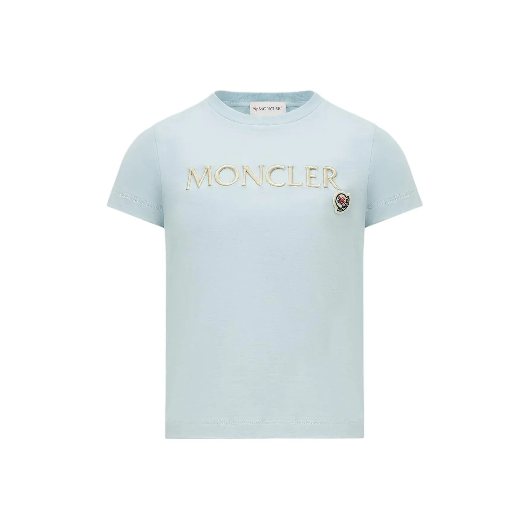 MONCLER T Рубашка Светло-Синий Детский