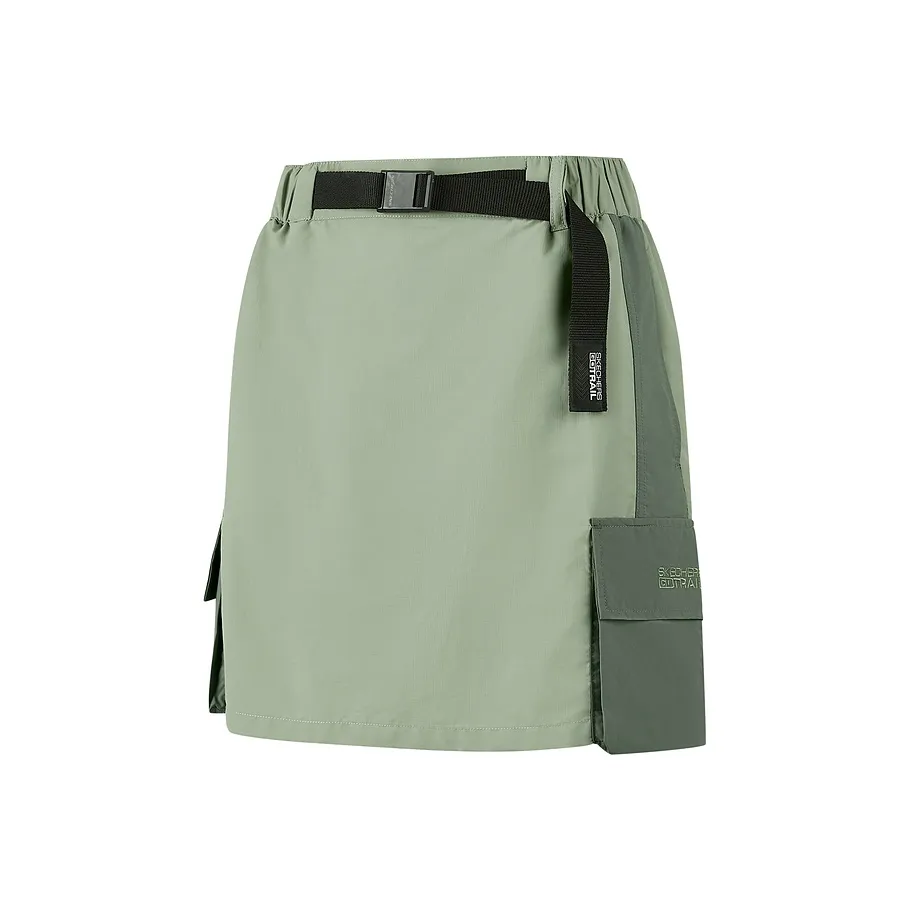 Skechers Карго шорты женские цвет морской травы серо-зеленый
