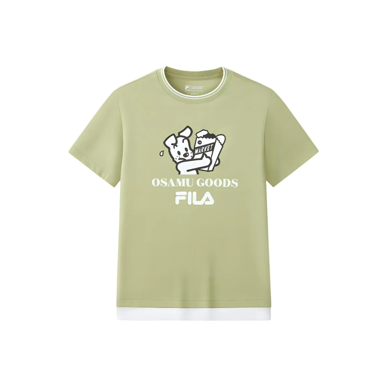 FILA KIDS T-рубашка Кремовый Фрукт Зеленый