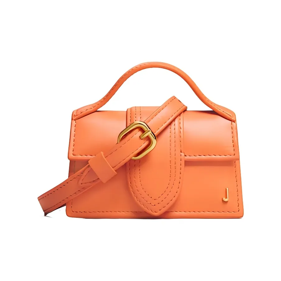 Jacquemus Cow Leather Shoulder Bag, Crossbody Bag, Handbag Mini Women's Orange