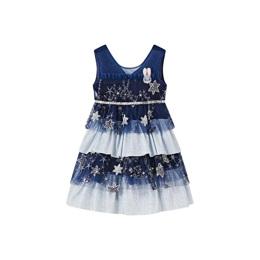 Disney Платье SS25 Темно-синий Синий Дети Возраст 3-7 Лет