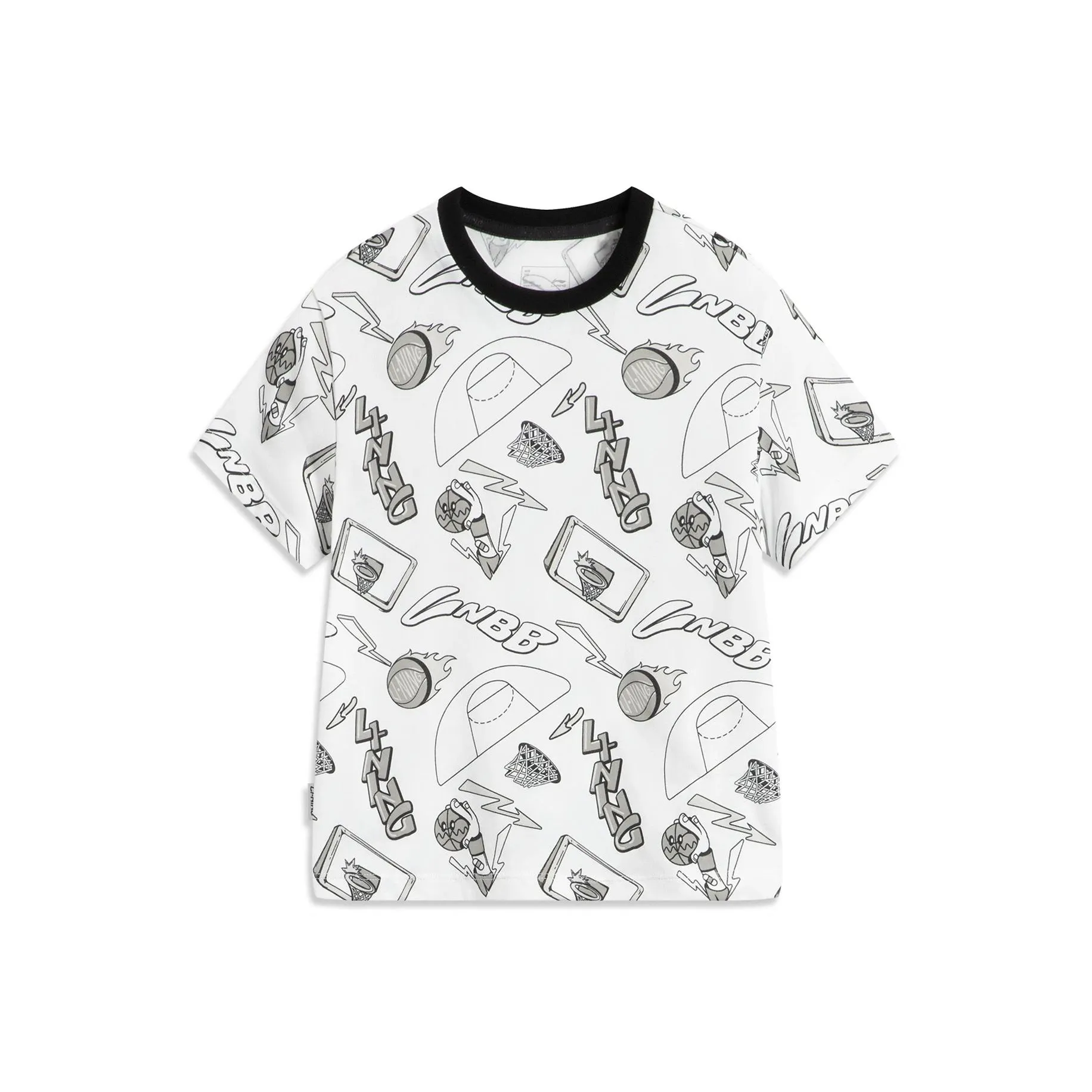 LINING YOUNG T-рубашка черная белая для детей 3-7 лет