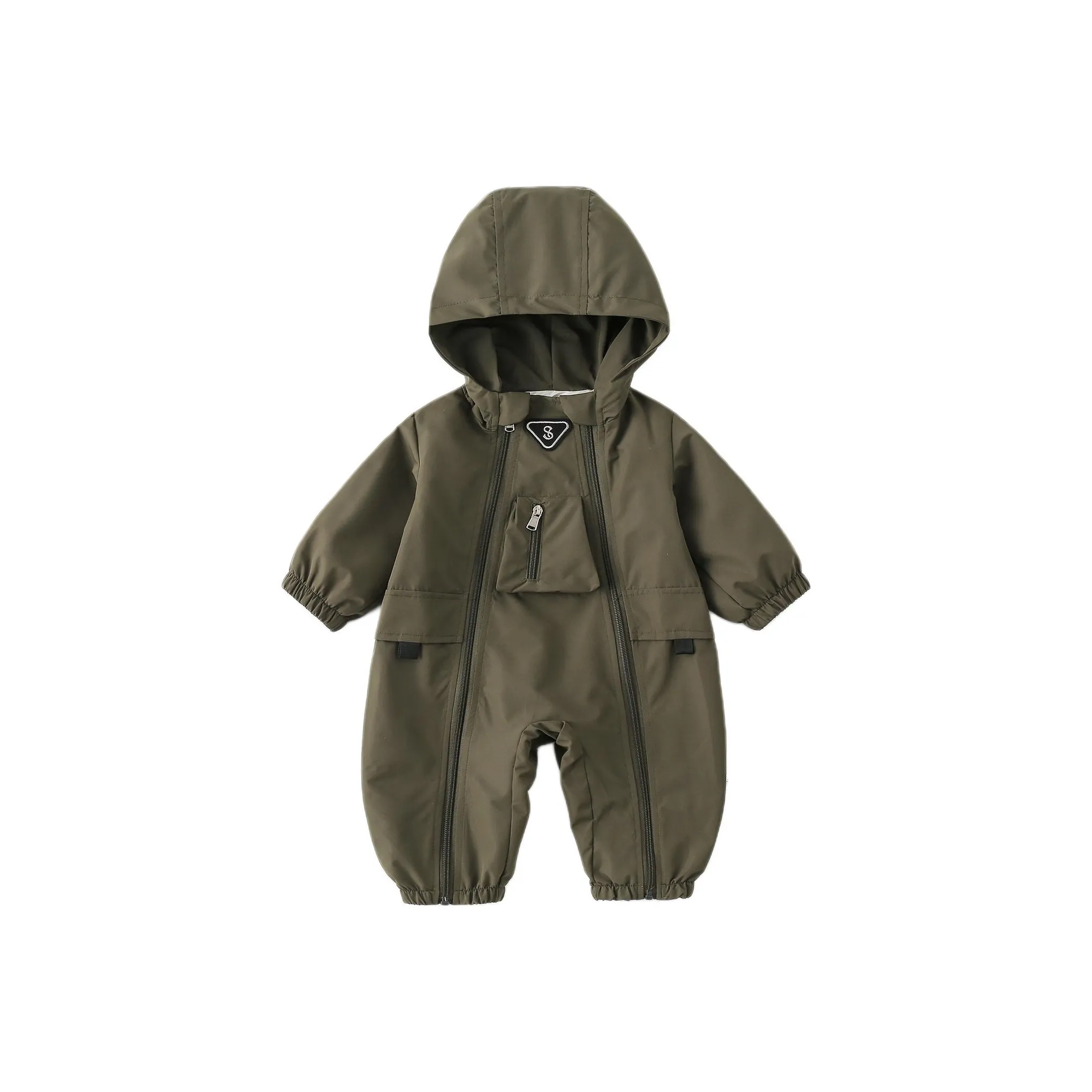 XiaoJinBu Комбинезон Армейский зеленый для малышей и детей дошкольного возраста