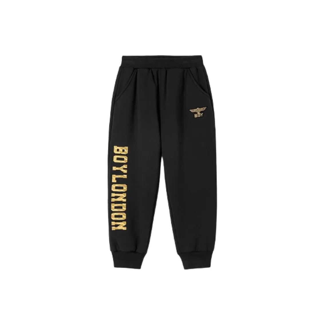 BOY JUNIOR Вязаные тренировочные штаны черные детские