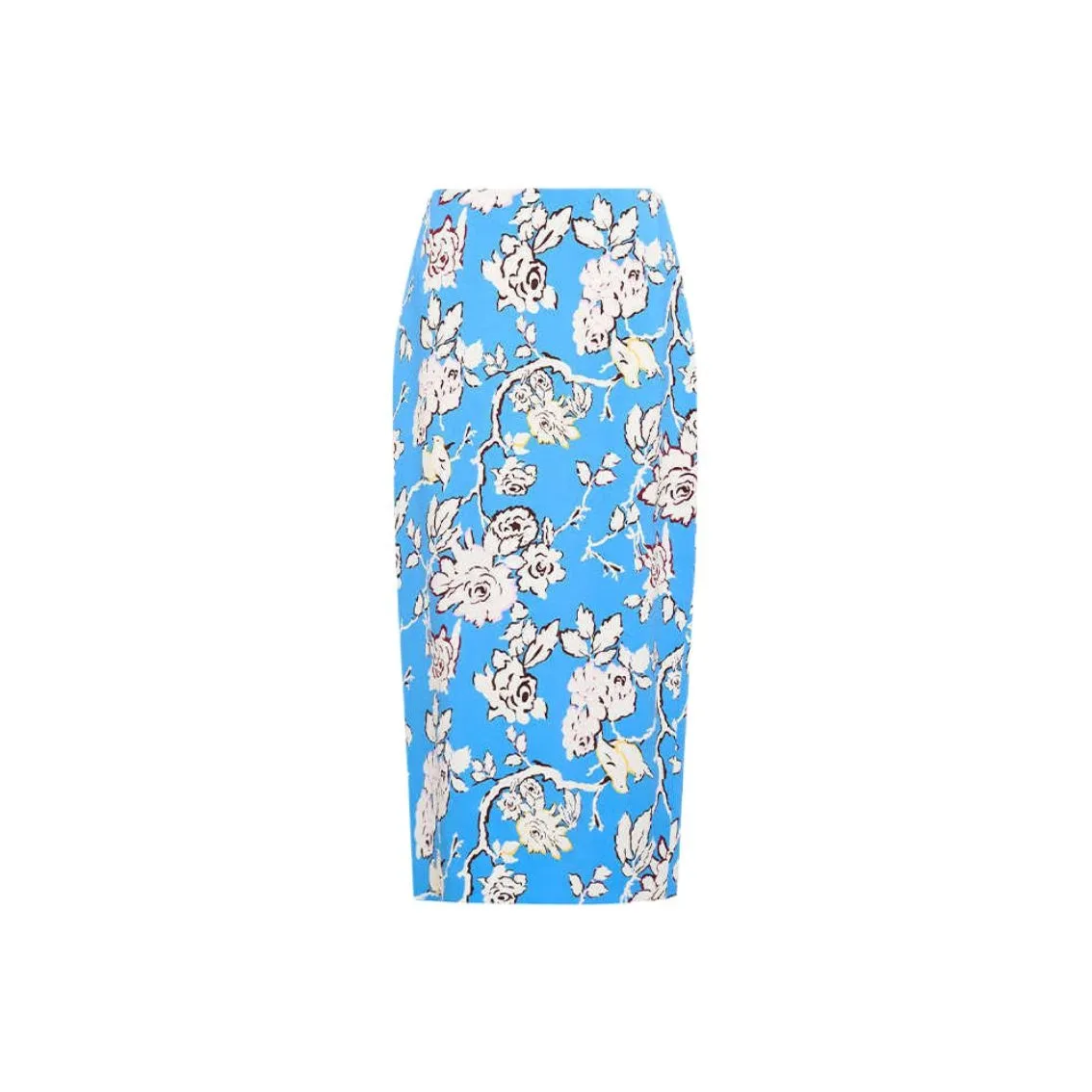 Diane von Furstenberg SS25 Повседневный Длинный Юбка Женские Синий Белый