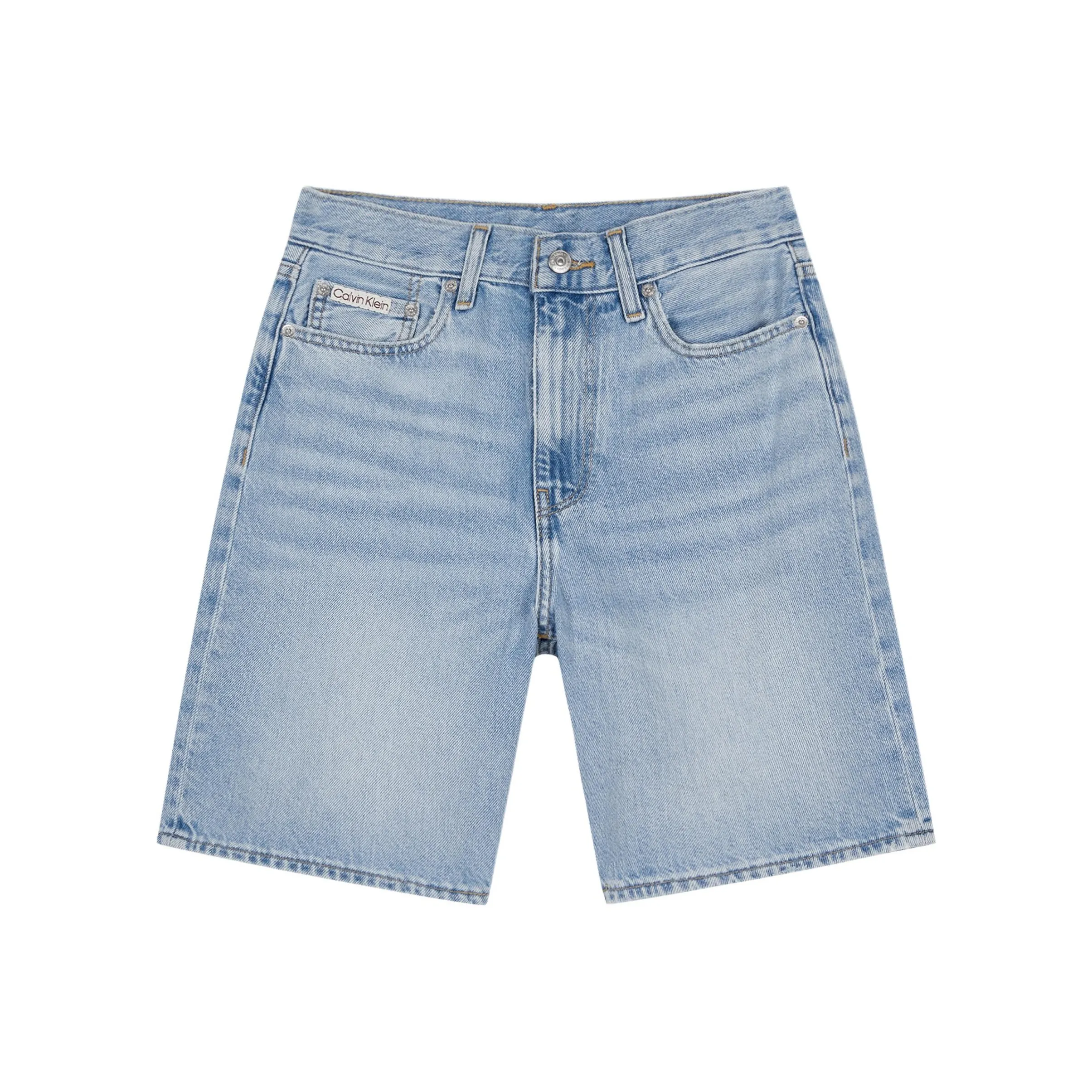 Calvin Klein SS25 Джинсовые шорты Женские Светло-синие