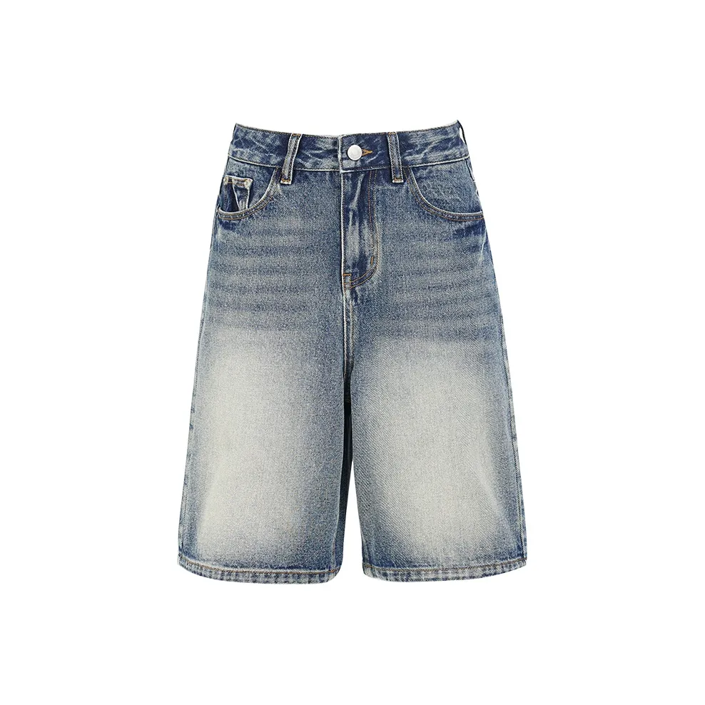 Kazakhstan Denim Shorts Women's Vintage Blue