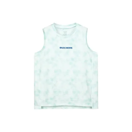 Skechers Kids Свежий зеленый Белый Tie Dye 03YT Школьный возраст T Рубашки