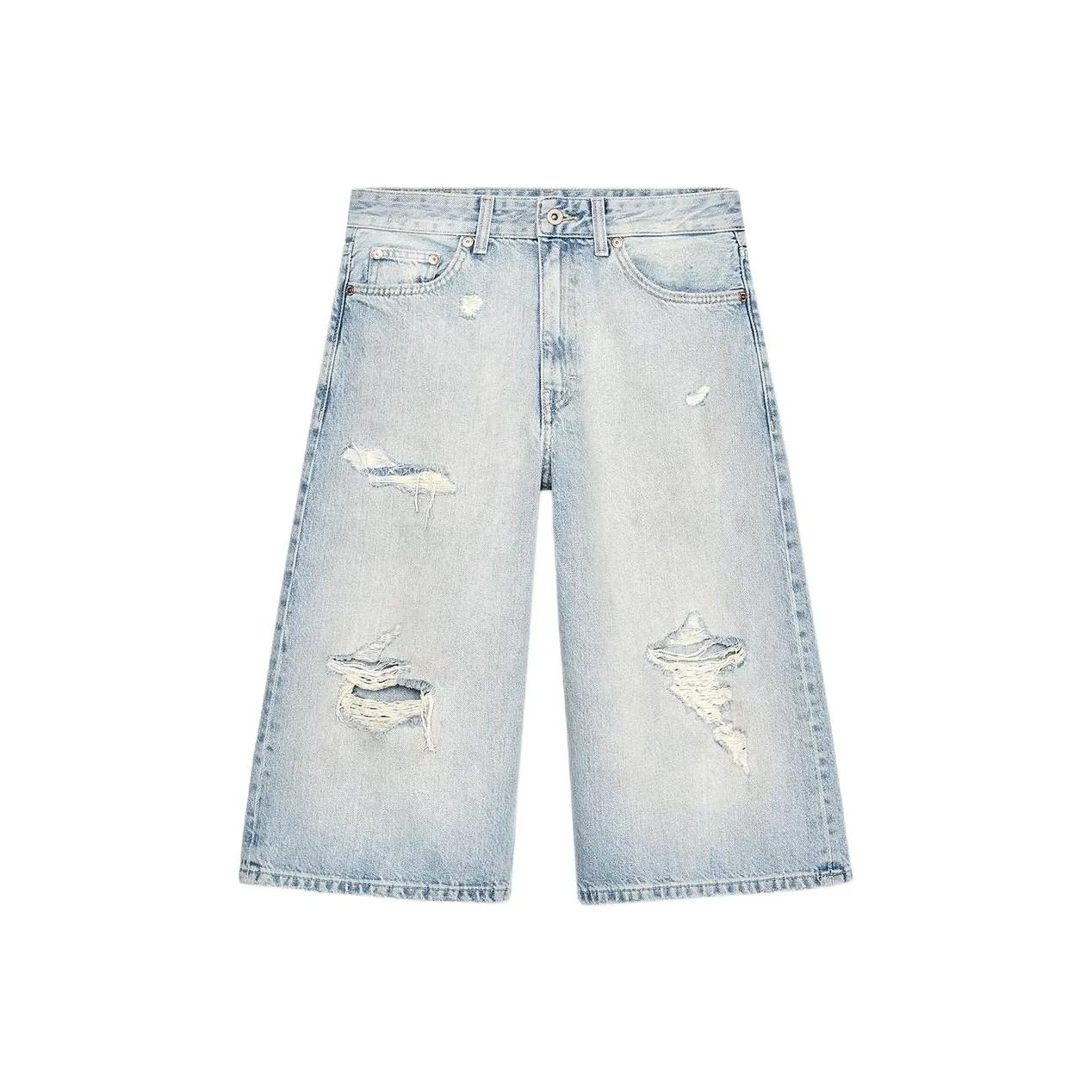 ZARA Denim Shorts Women's Light Blue