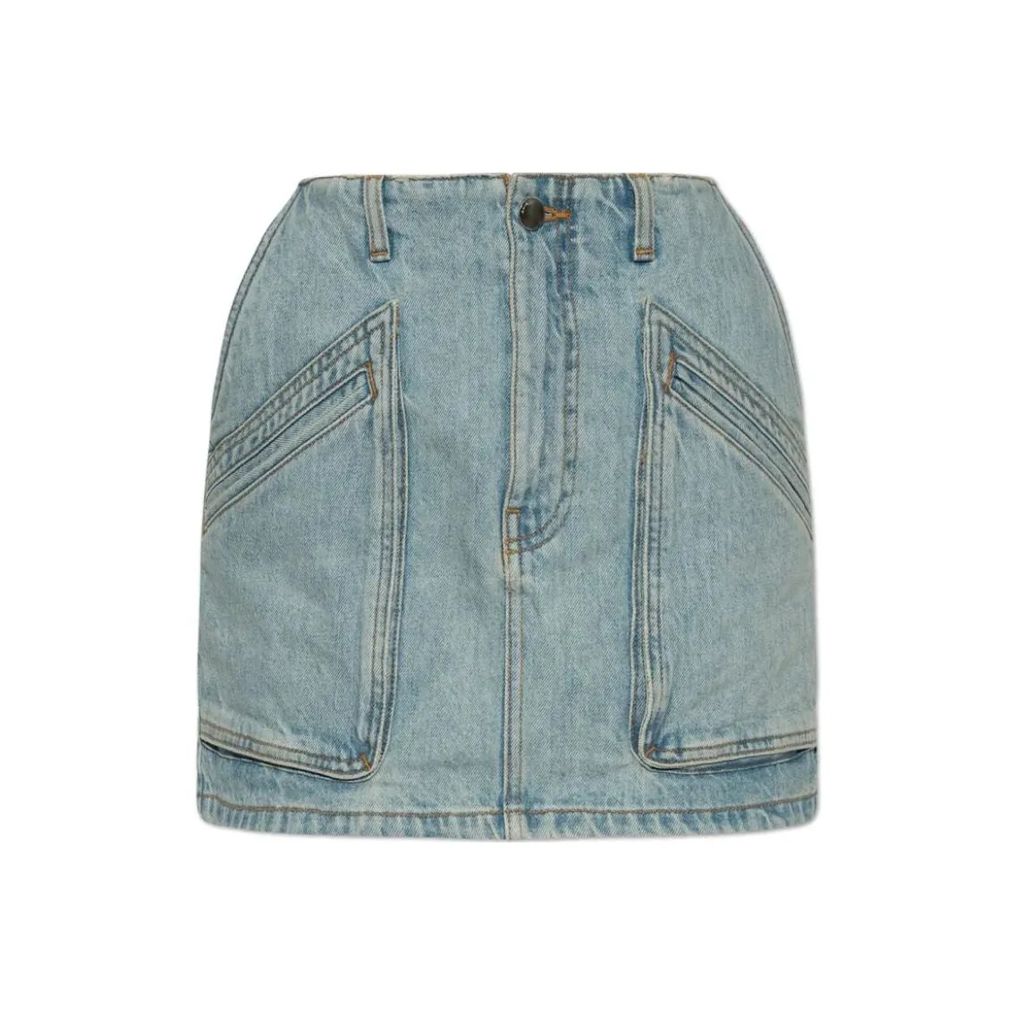 AMIRI Panelled Mini Denim Skirt