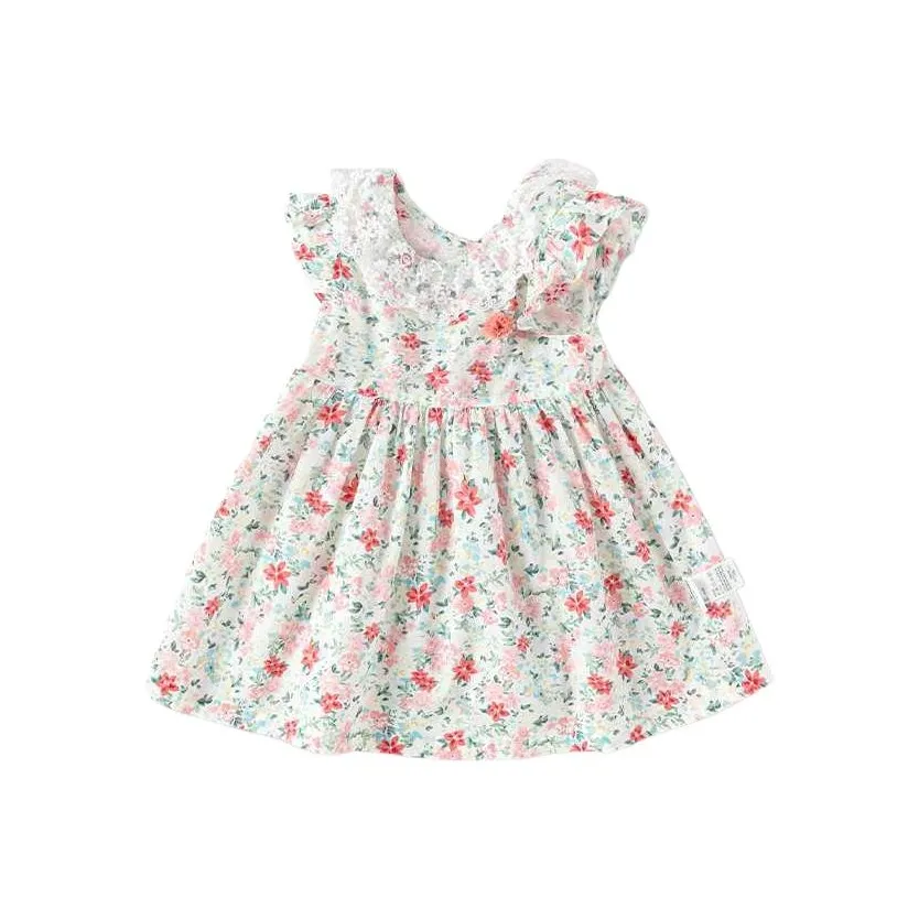 BALABALA Платье SS25 Красный зеленый Тон Младенец и Малыш