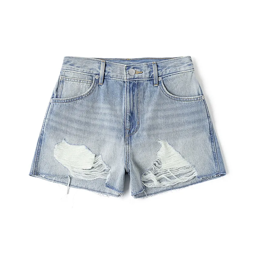 Lee Светло-синие Женские Джинсовые Шорты