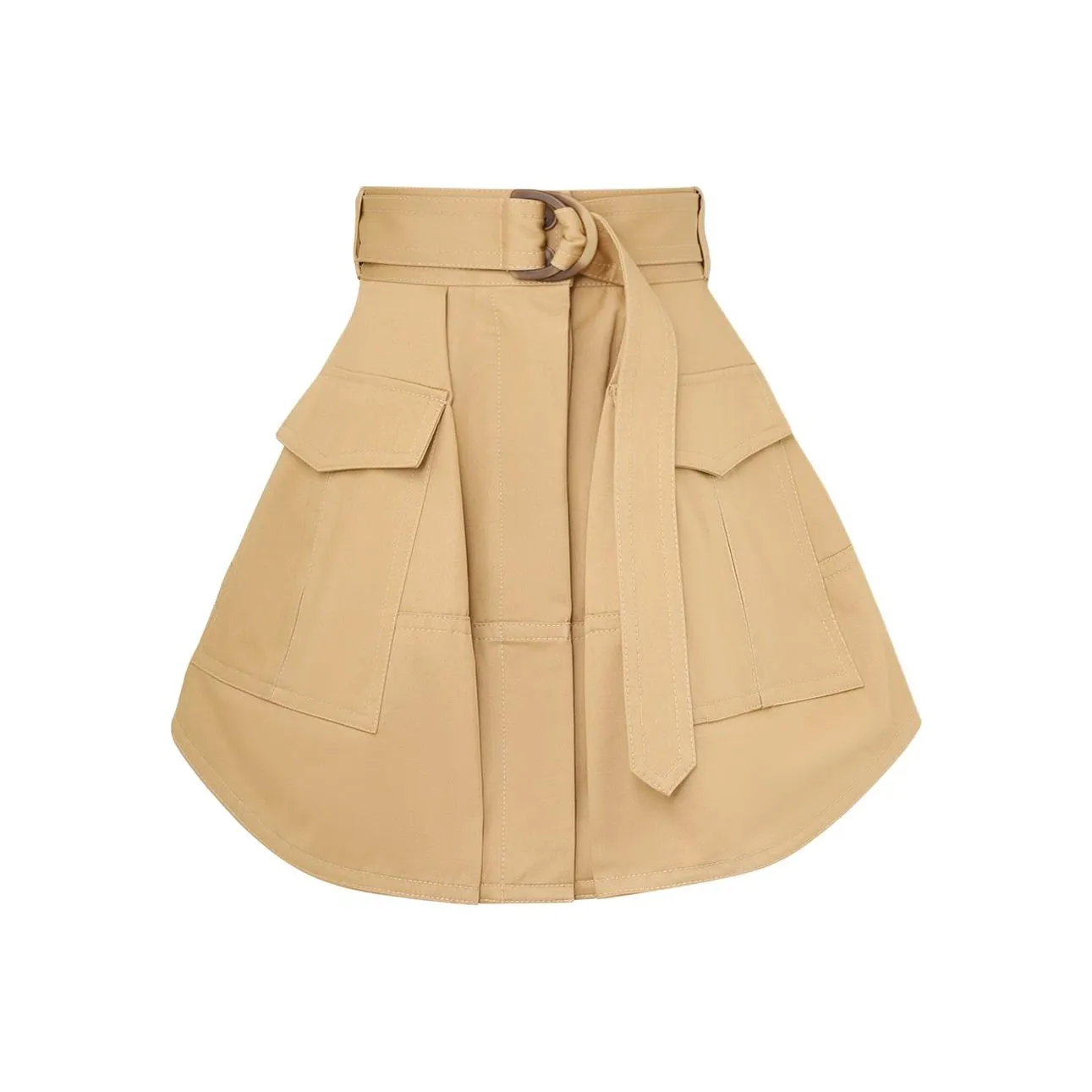 Zimmermann Cargo Short Skirts Women's Khaki