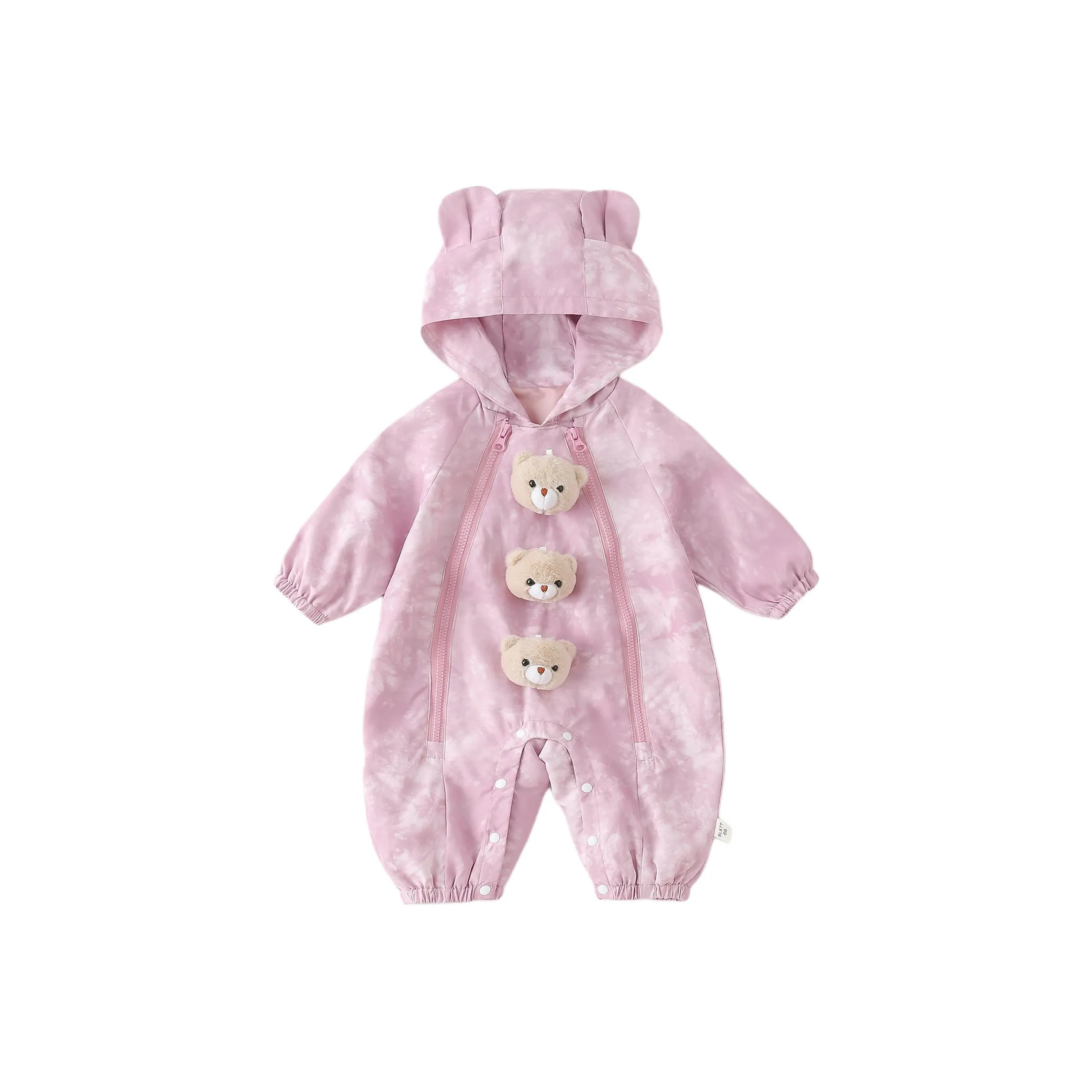 XiaoJinBu Комбинезон Ярко-розовый для младенцев и малышей