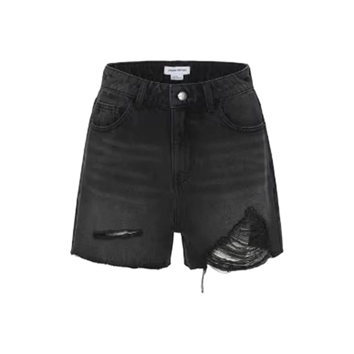 URBAN REVIVO Джинсовые шорты Женские Черные