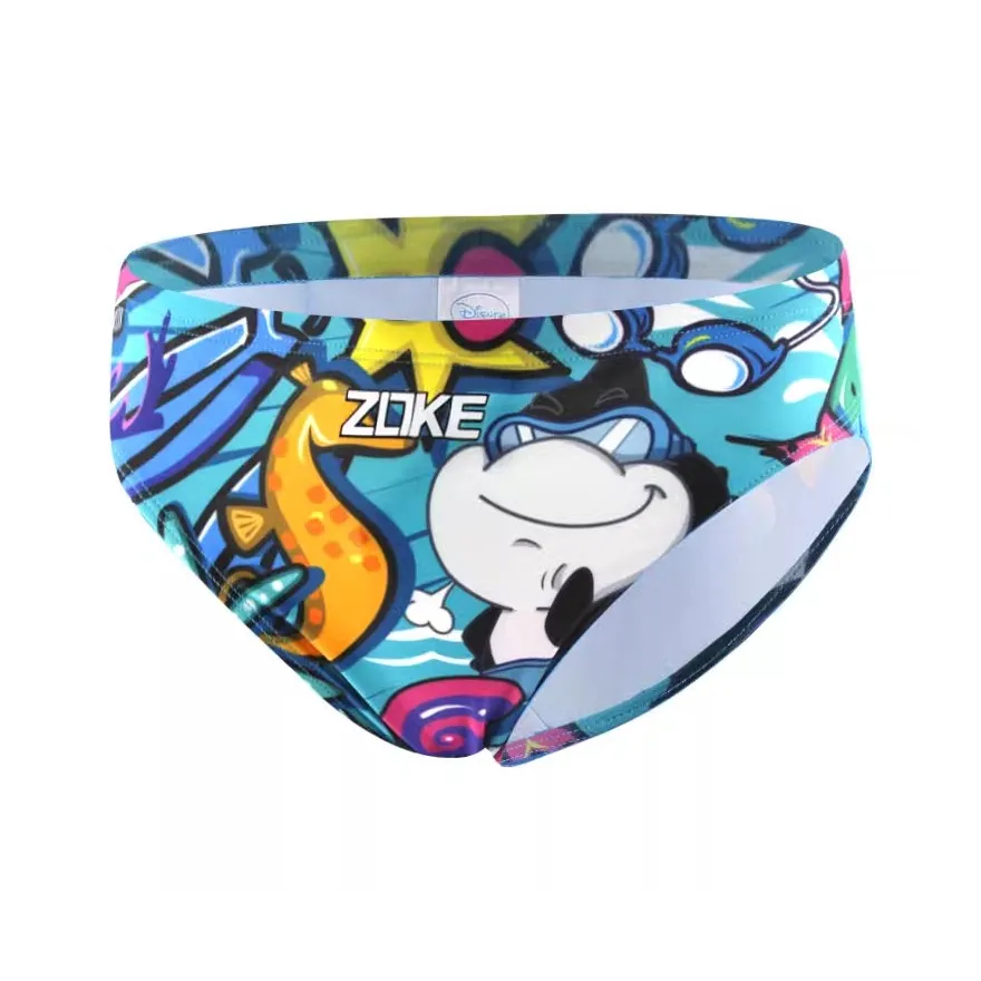 ZOKE Облегающие Купальники Летние Детские Синие Плавательные Звезды