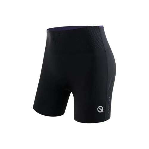 Qinkung Черные Женские Спортивные Шорты