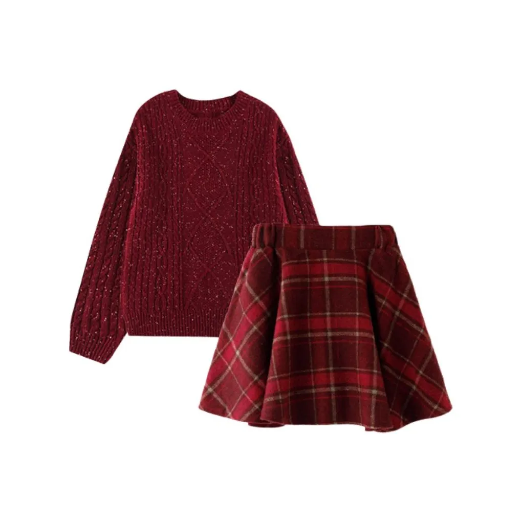 Подростки I.KARNOW Комплект с юбкой Red