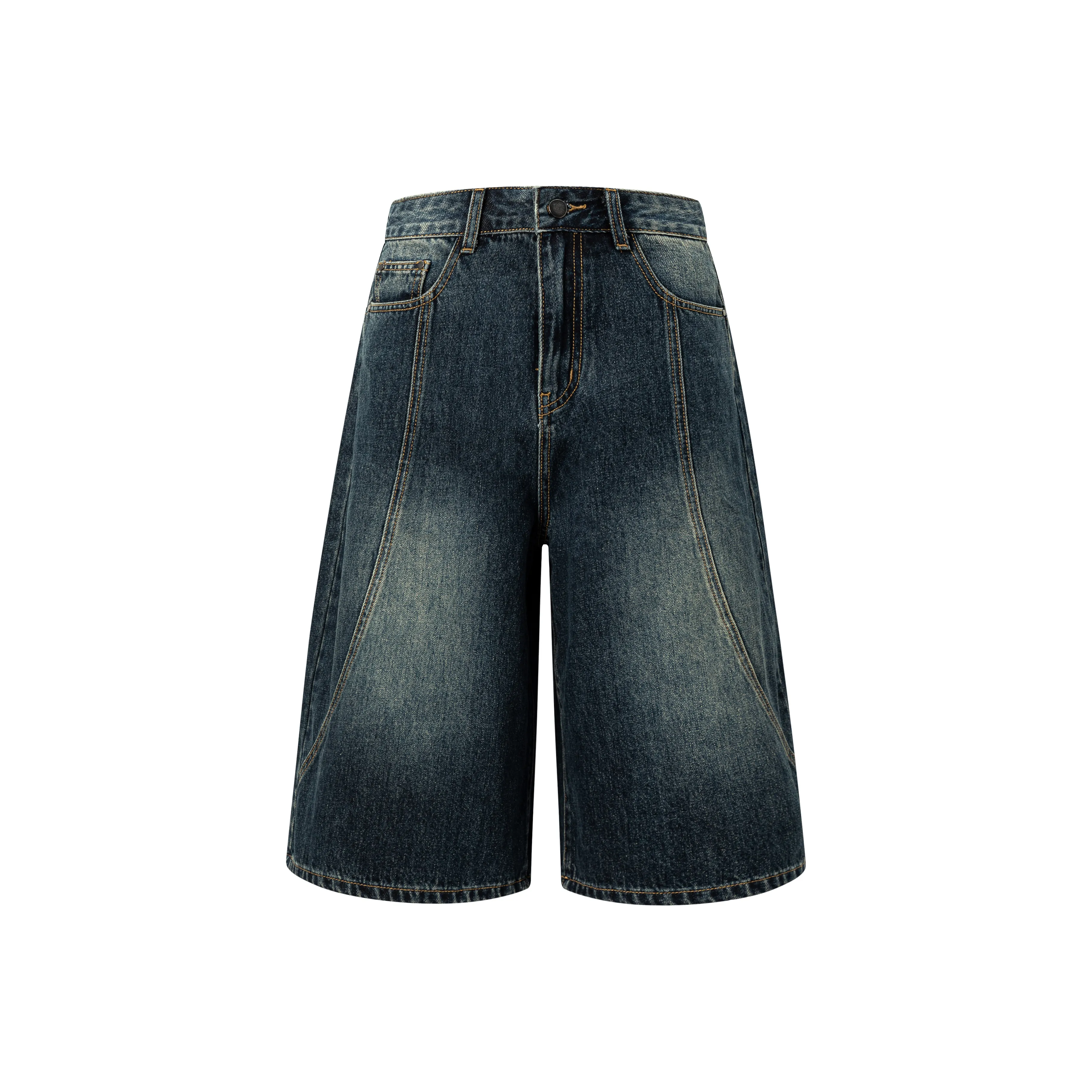 Rose Denim Shorts Women's Vintage Blue