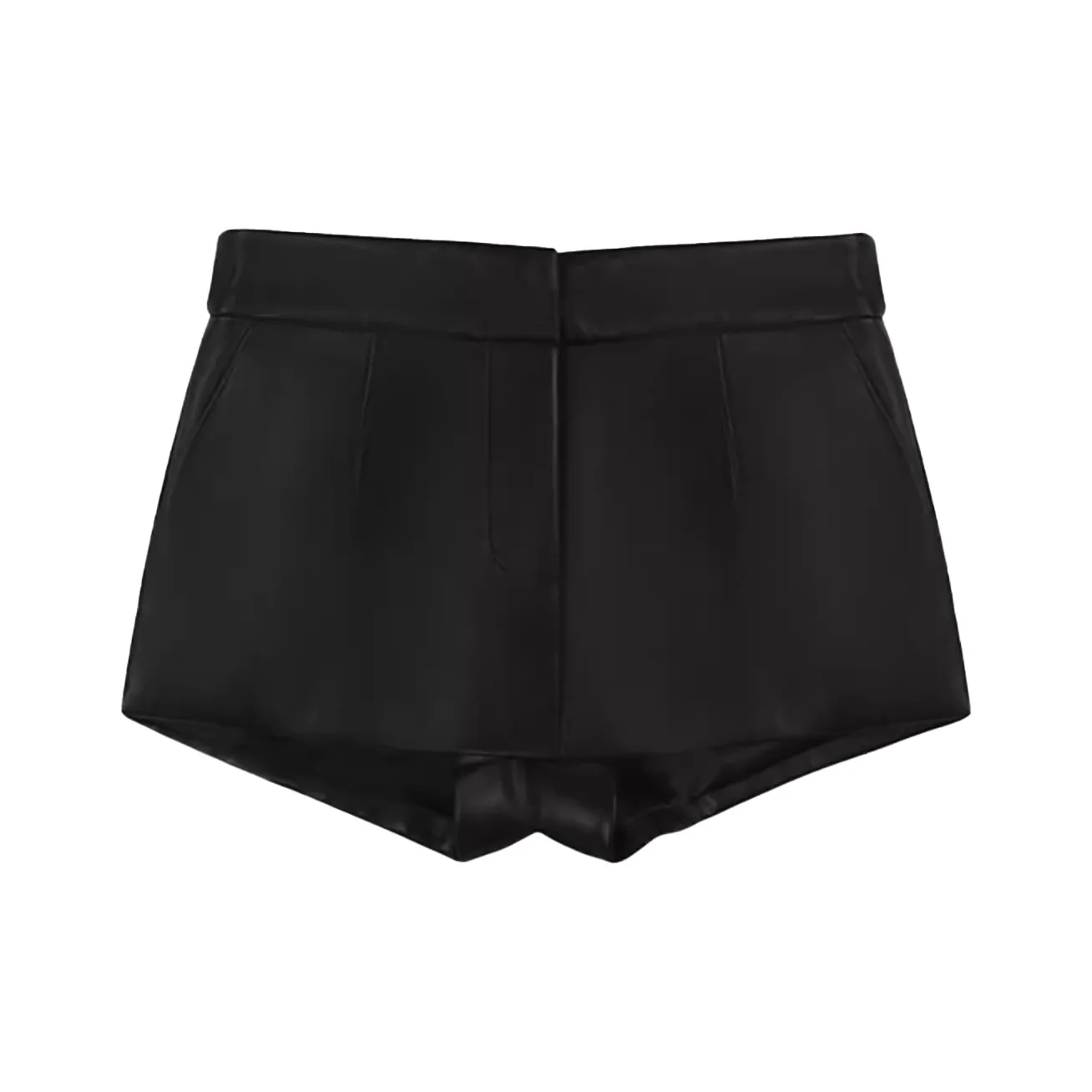 CALLED BACK Leather Short Skirts Women's Black