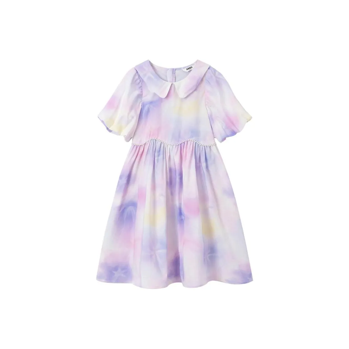 Annil Платье Розово-фиолетовое с цветочным принтом для подростков