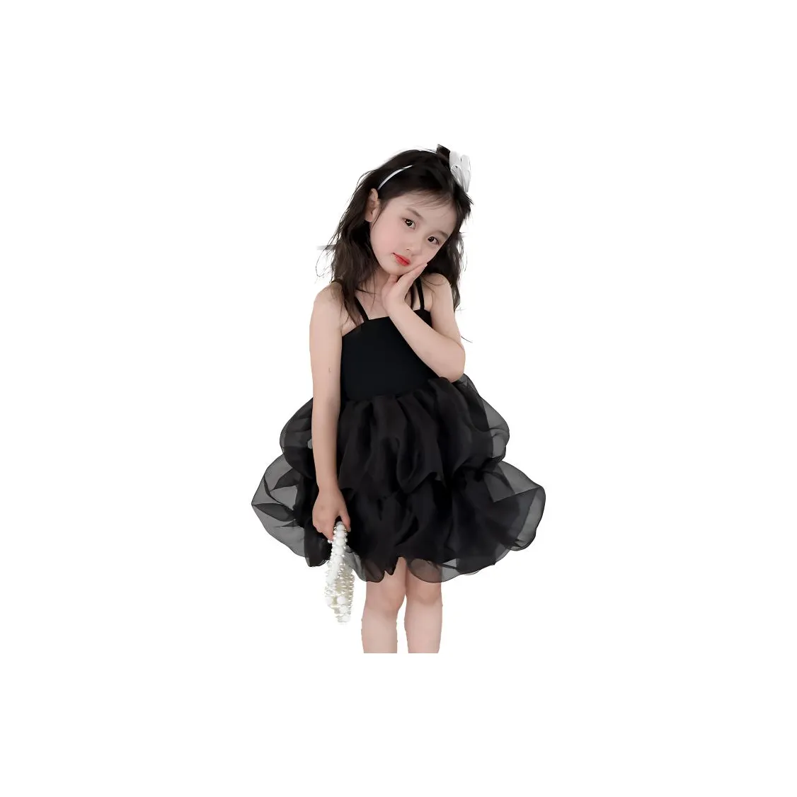 FIRS Kids Платье Черное Children Возраст 3-7 лет