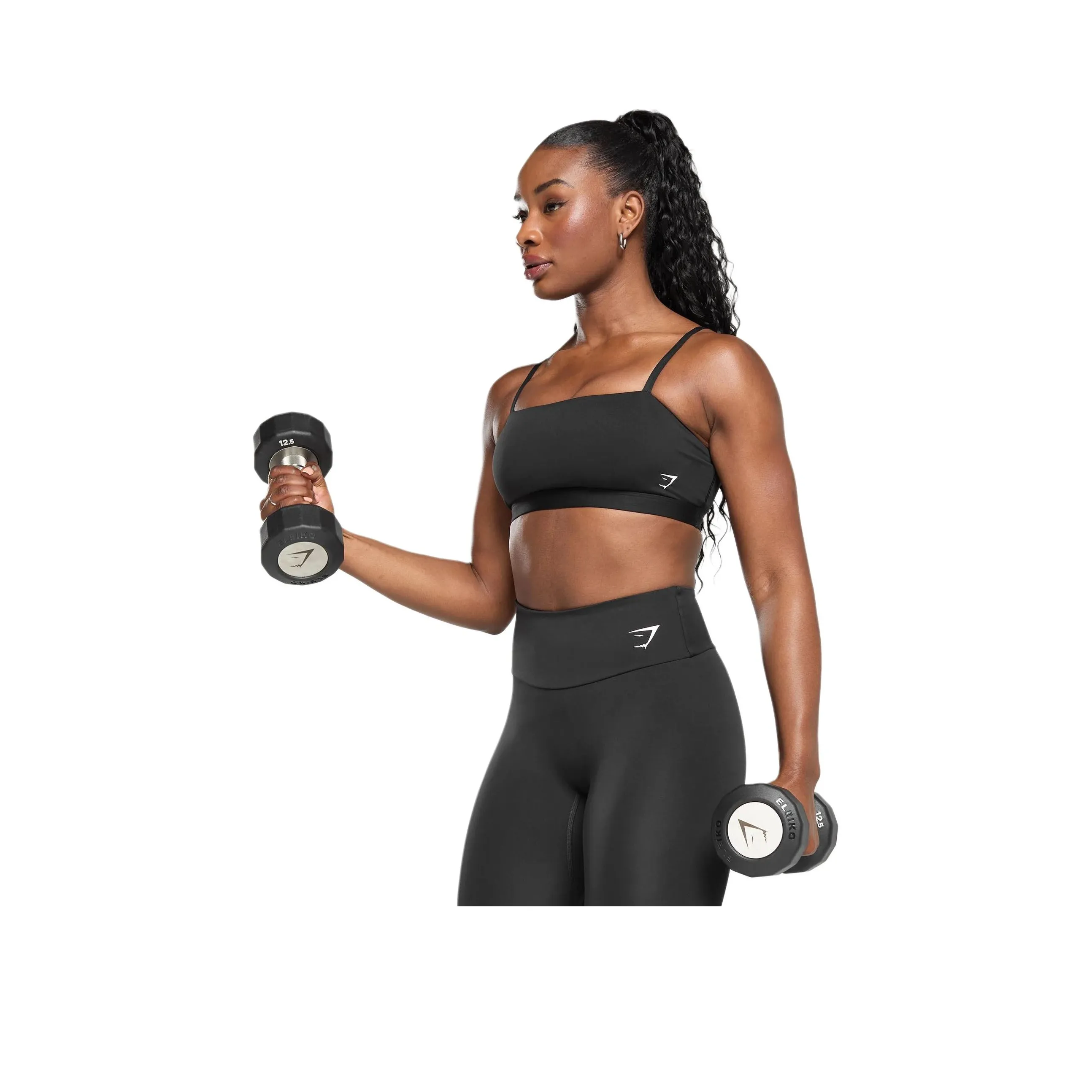 GYMSHARK Спортивное белье Женское Черное