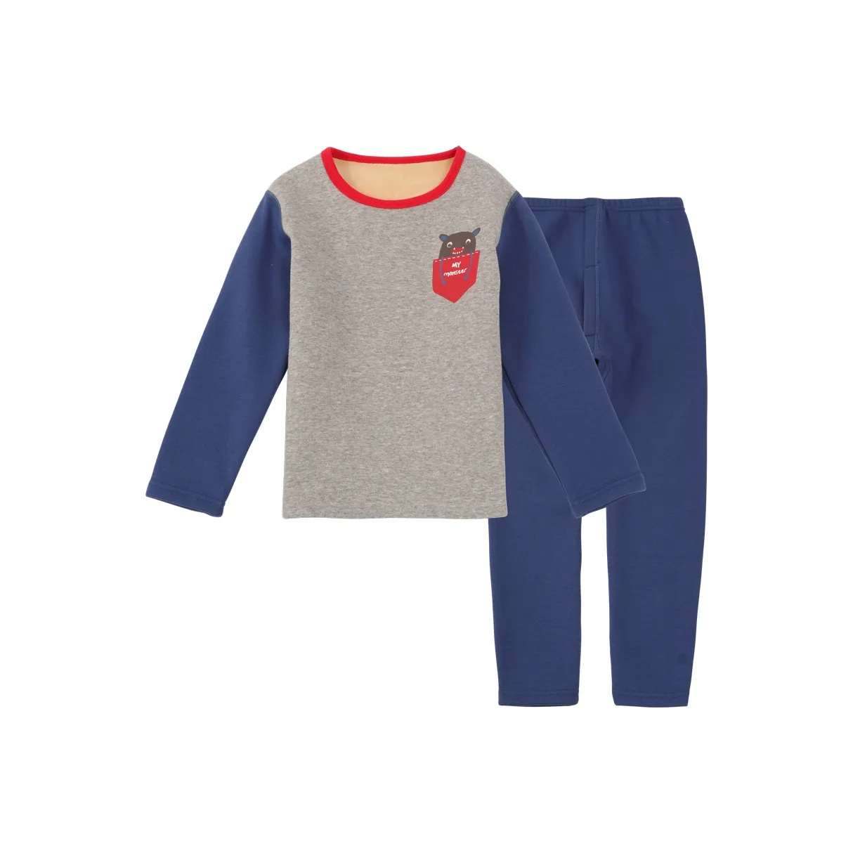 Red Bean Набор нижнего белья яркий морской синий для подростков