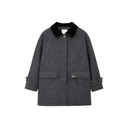 ELLE KIDS Черное Пальто для Детей