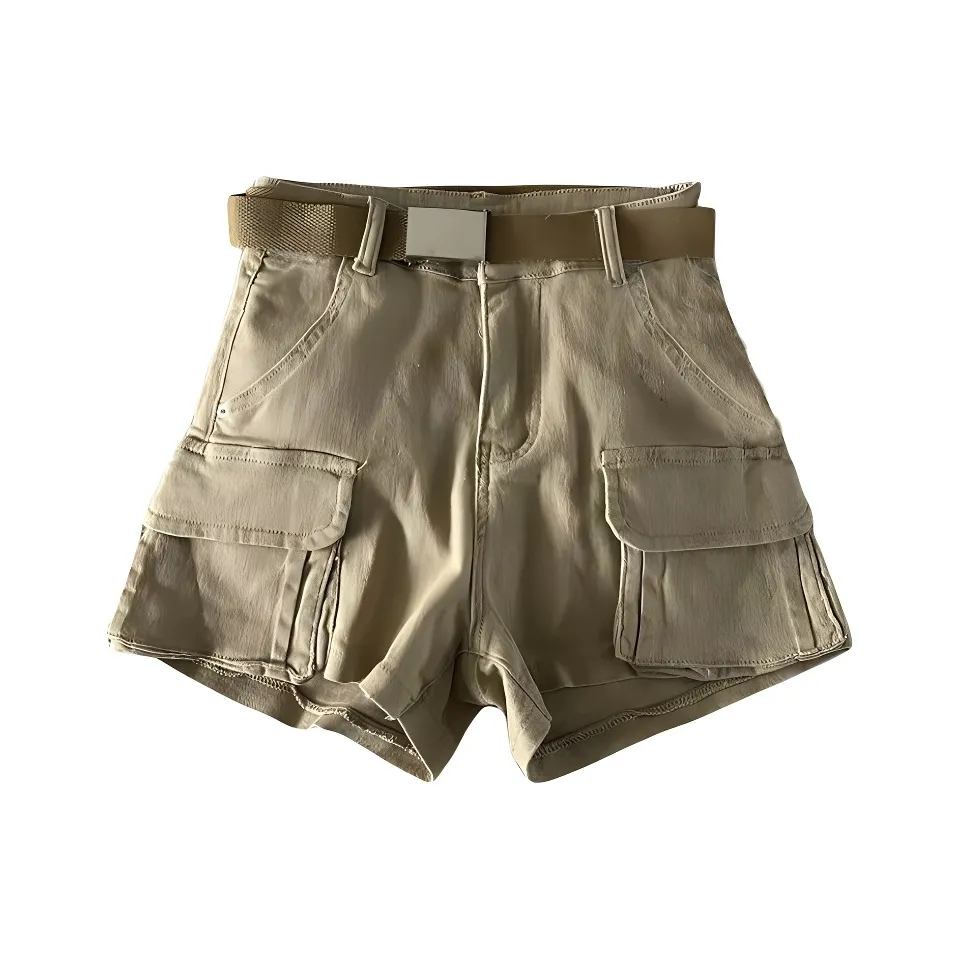IQC Хаки Женские Шорты Карго
