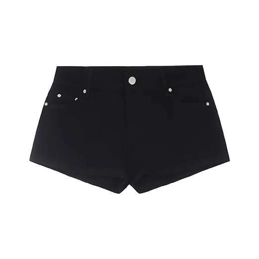 A Chock Джинсовые шорты Женские Черные