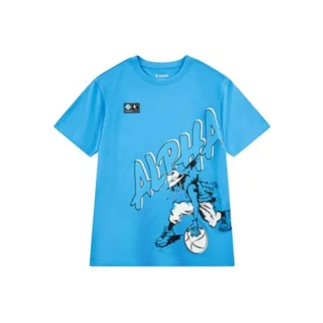 QIAODAN T-рубашка Basketball Collection Каролина Синий Детский