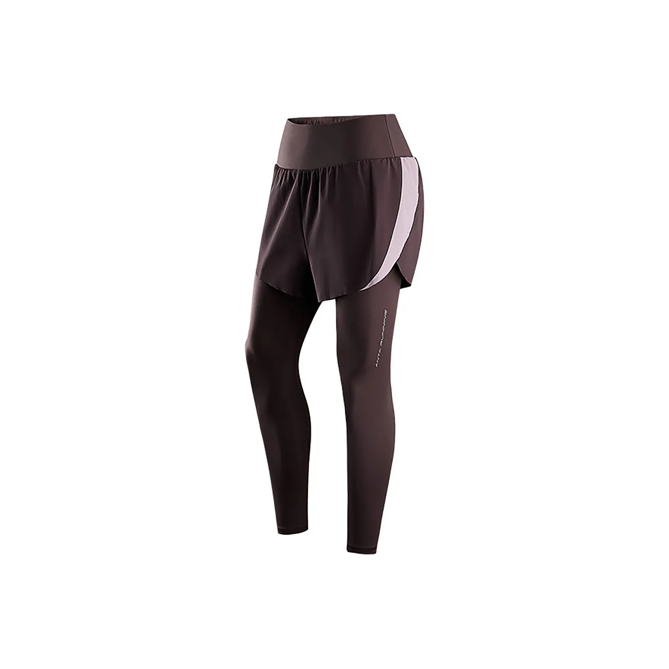ANTA Running Collection Беговые штаны Женские Шоколадный коричневый Пыльный фиолетовый