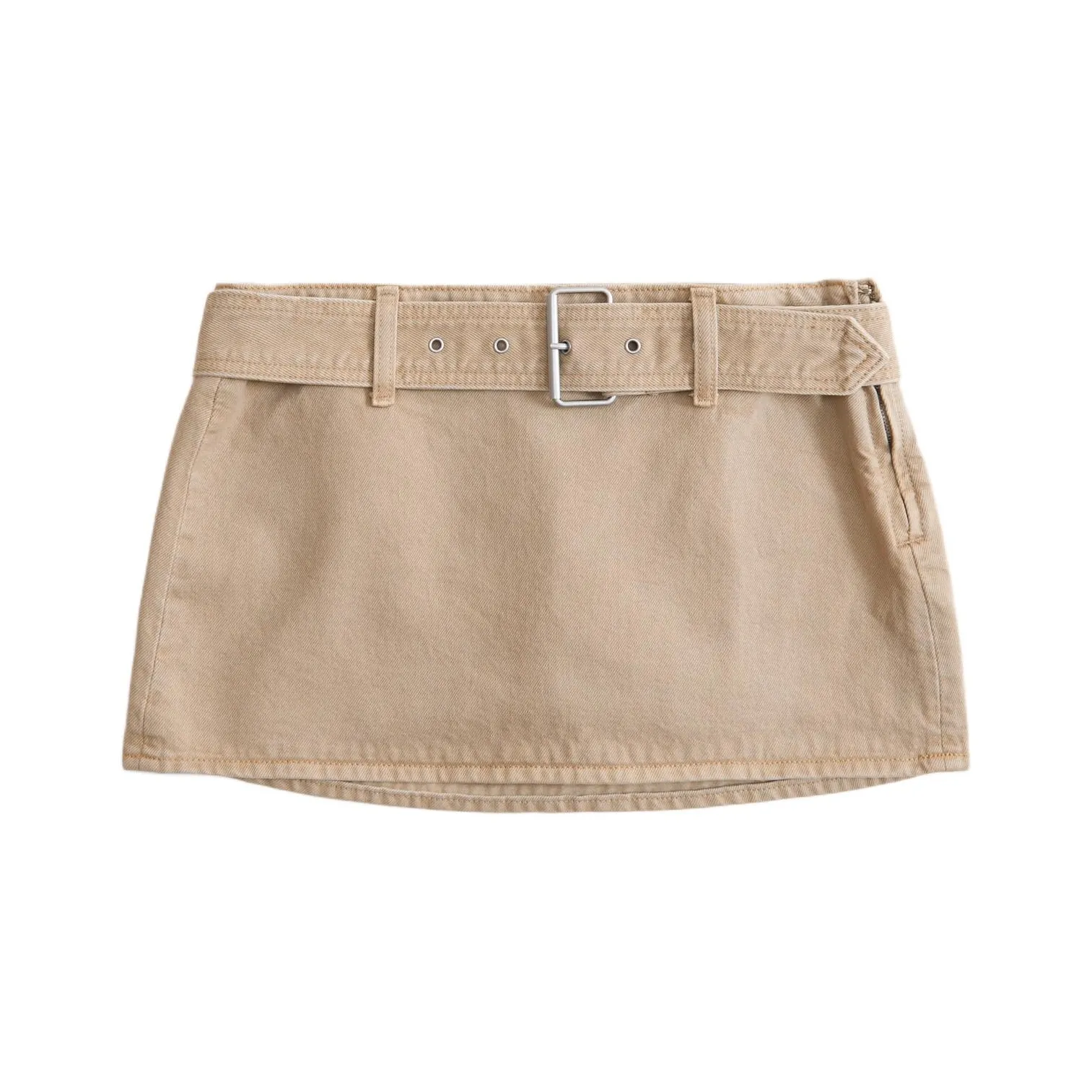 Abercrombie＆Fitch Джинсовые короткие юбки Женские Хаки