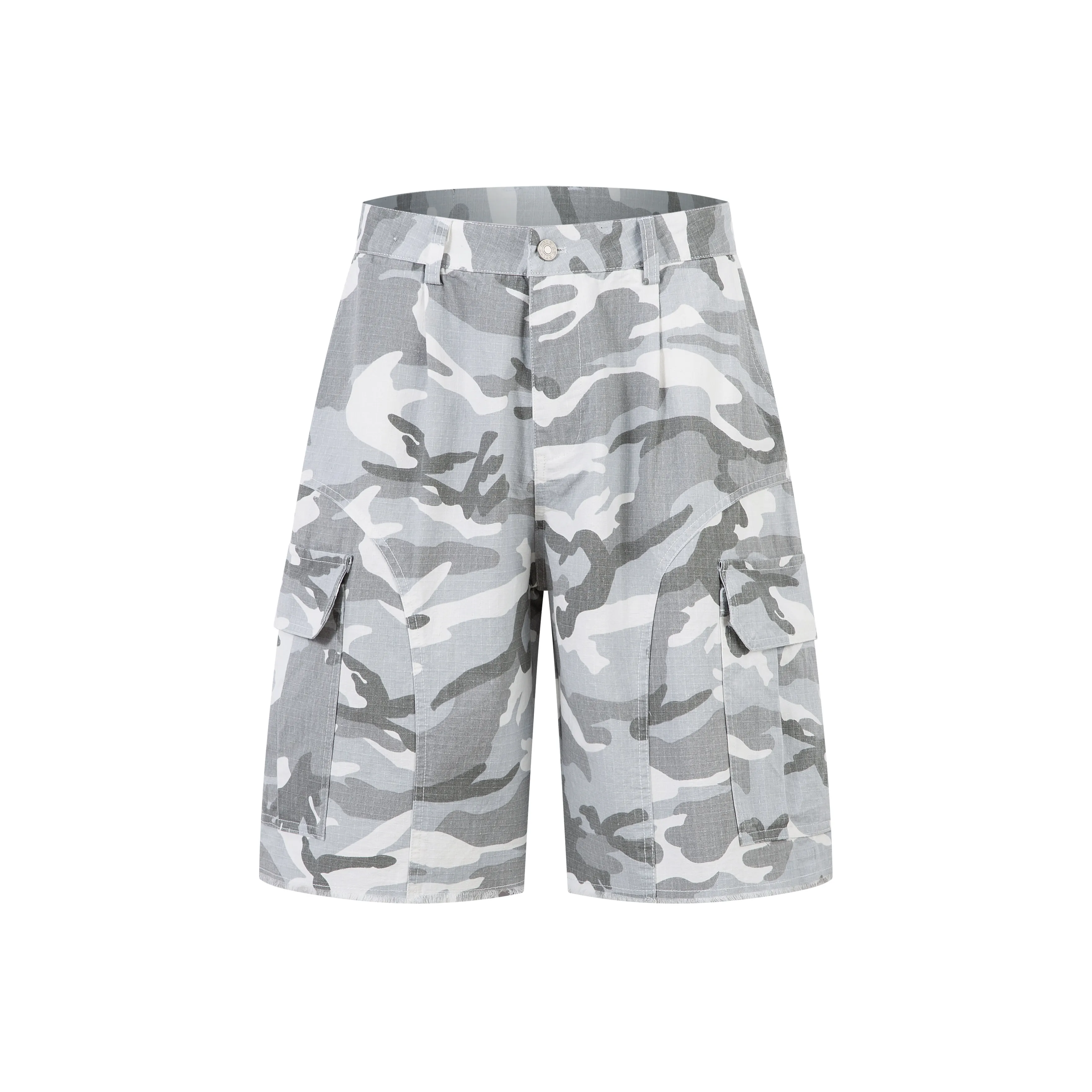 GENTLE MONSTER Серый камуфляж Женские карго шорты