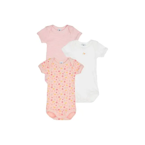 PETIT BATEAU 3 шт Розовый+Розовый+Бежевый Детские Комбинезоны / Ползунки