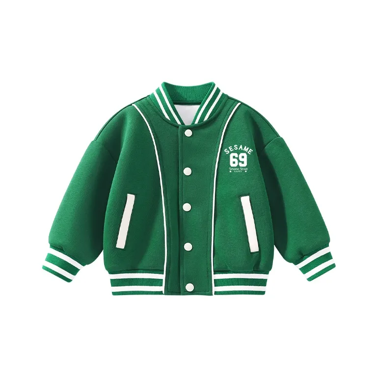 Улица Сезам Бейсбольная куртка Яшмовый для детей 3-7 лет