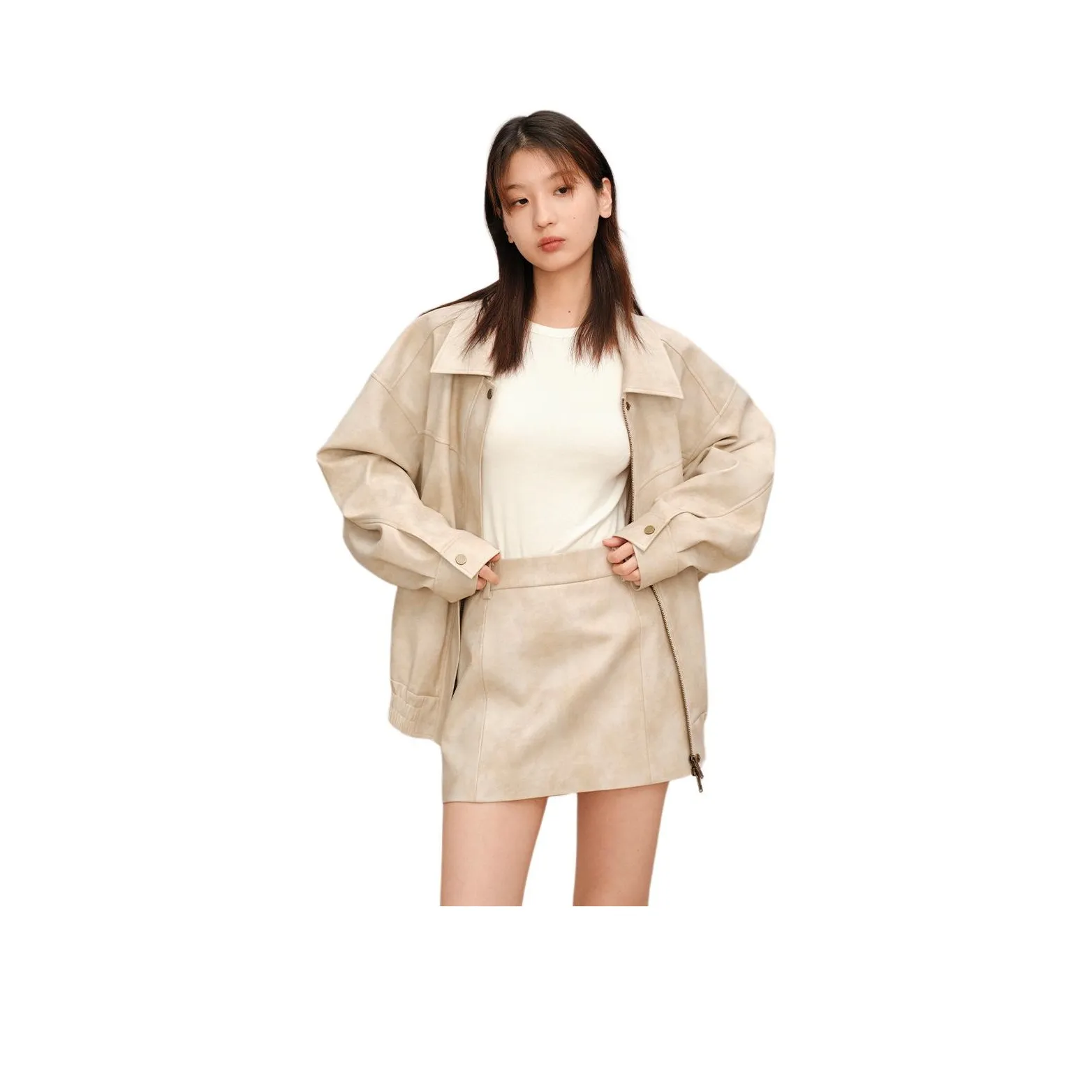 Orange Desire Кожаные короткие юбки Женские