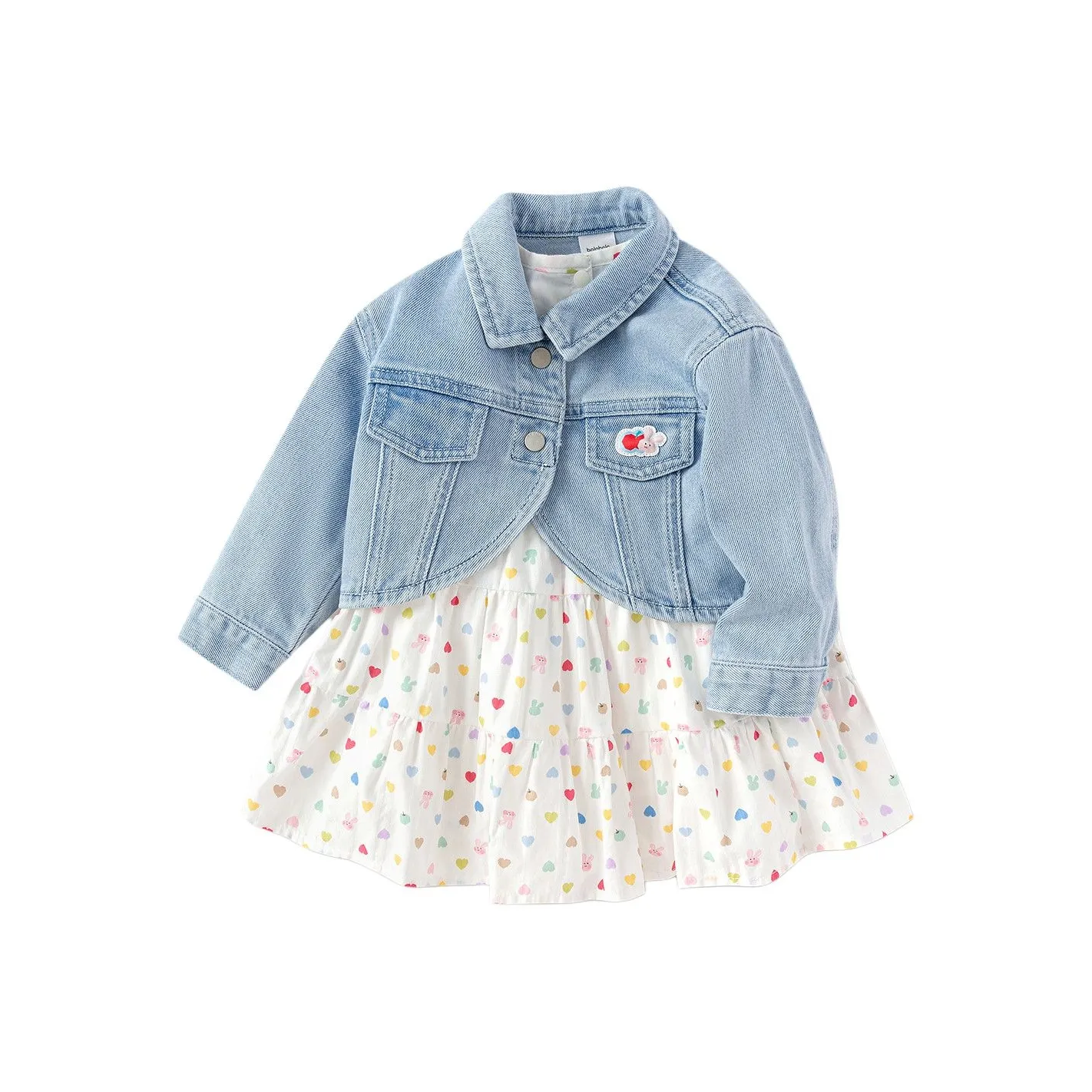 Комплект для малышей и детей дошкольного возраста BALABALA с юбкой синий и белый цвет